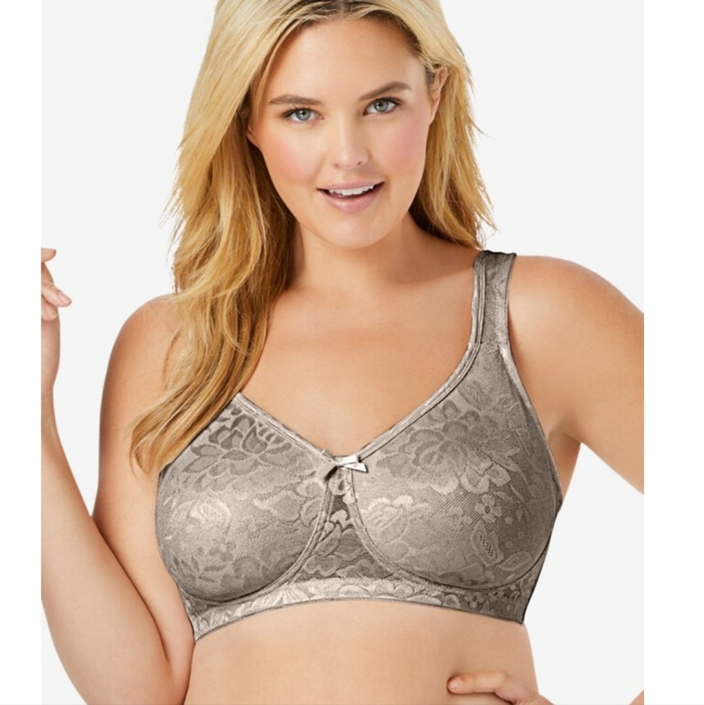 Comfort Choice wireless jacquard bra